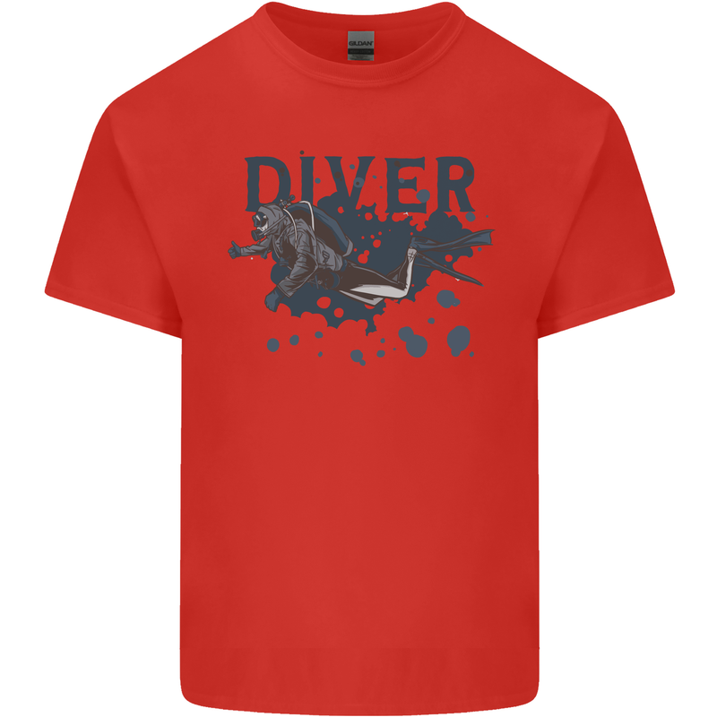 Scuba Diving Diver Kids T-Shirt Childrens Red