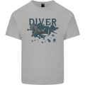 Scuba Diving Diver Kids T-Shirt Childrens Sports Grey