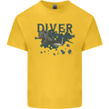 Scuba Diving Diver Kids T-Shirt Childrens Yellow