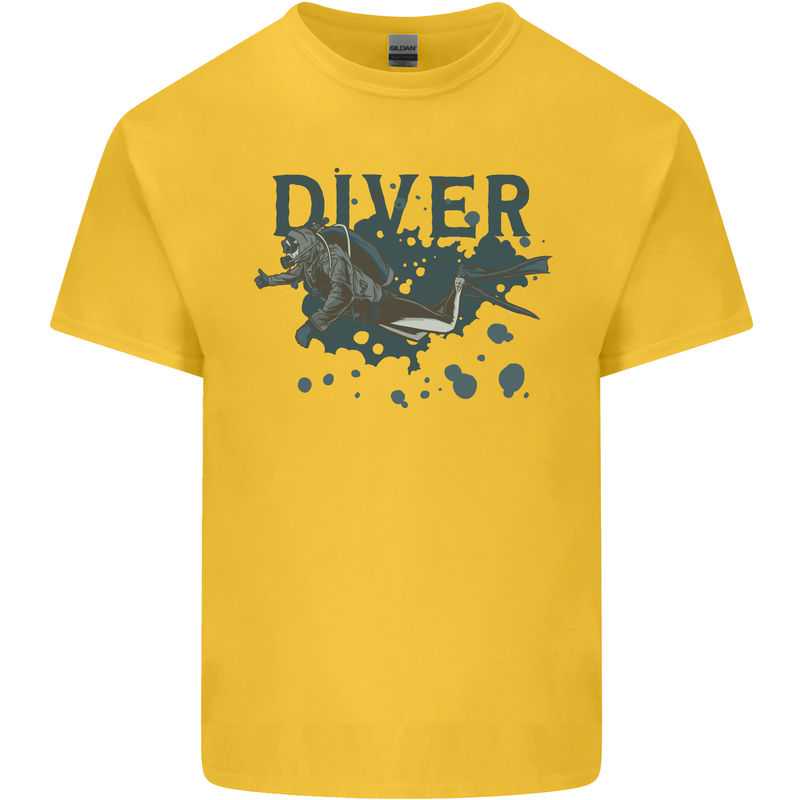 Scuba Diving Diver Kids T-Shirt Childrens Yellow