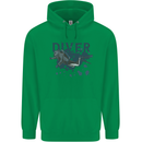 Scuba Diving Diver Mens 80% Cotton Hoodie Irish Green