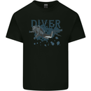 Scuba Diving Diver Mens Cotton T-Shirt Tee Top Black