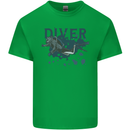 Scuba Diving Diver Mens Cotton T-Shirt Tee Top Irish Green