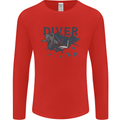 Scuba Diving Diver Mens Long Sleeve T-Shirt Red