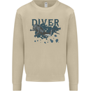 Scuba Diving Diver Mens Sweatshirt Jumper Sand
