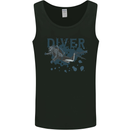 Scuba Diving Diver Mens Vest Tank Top Black
