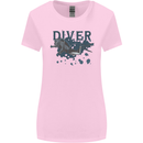 Scuba Diving Diver Womens Wider Cut T-Shirt Light Pink