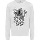 Scuba Diving Octopus Diver Mens Sweatshirt Jumper White