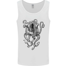 Scuba Diving Octopus Diver Mens Vest Tank Top White