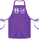 Scuba Diving Problem Solved Cotton Apron 100% Organic Purple