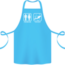 Scuba Diving Problem Solved Cotton Apron 100% Organic Turquoise