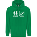 Scuba Diving Problem Solved Mens 80% Cotton Hoodie Irish Green