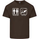 Scuba Diving Problem Solved Mens Cotton T-Shirt Tee Top Dark Chocolate