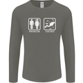 Scuba Diving Problem Solved Mens Long Sleeve T-Shirt Charcoal
