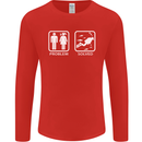 Scuba Diving Problem Solved Mens Long Sleeve T-Shirt Red