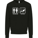 Scuba Diving Problem Solved Mens Sweatshirt Jumper Black
