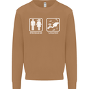 Scuba Diving Problem Solved Mens Sweatshirt Jumper Caramel Latte