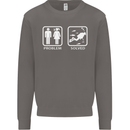 Scuba Diving Problem Solved Mens Sweatshirt Jumper Charcoal