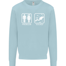 Scuba Diving Problem Solved Mens Sweatshirt Jumper Light Blue