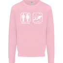 Scuba Diving Problem Solved Mens Sweatshirt Jumper Light Pink