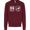 Scuba Diving Problem Solved Mens Sweatshirt Jumper Maroon