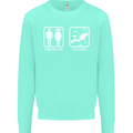 Scuba Diving Problem Solved Mens Sweatshirt Jumper Peppermint