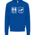 Scuba Diving Problem Solved Mens Sweatshirt Jumper Royal Blue