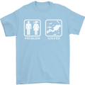Scuba Diving Problem Solved Mens T-Shirt Cotton Gildan Light Blue