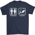 Scuba Diving Problem Solved Mens T-Shirt Cotton Gildan Navy Blue