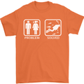 Scuba Diving Problem Solved Mens T-Shirt Cotton Gildan Orange