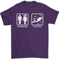 Scuba Diving Problem Solved Mens T-Shirt Cotton Gildan Purple