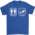 Scuba Diving Problem Solved Mens T-Shirt Cotton Gildan Royal Blue