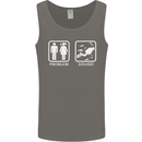 Scuba Diving Problem Solved Mens Vest Tank Top Charcoal
