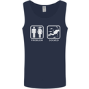 Scuba Diving Problem Solved Mens Vest Tank Top Navy Blue