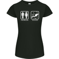 Scuba Diving Problem Solved Womens Petite Cut T-Shirt Black