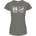 Scuba Diving Problem Solved Womens Petite Cut T-Shirt Charcoal