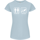 Scuba Diving Problem Solved Womens Petite Cut T-Shirt Light Blue