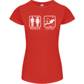 Scuba Diving Problem Solved Womens Petite Cut T-Shirt Red