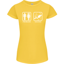 Scuba Diving Problem Solved Womens Petite Cut T-Shirt Yellow