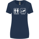 Scuba Diving Problem Solved Womens Wider Cut T-Shirt Navy Blue