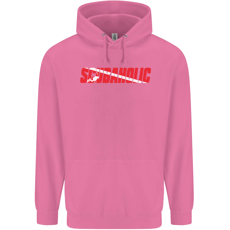 Scuba Diving Scubaholic Diver Dive Childrens Kids Hoodie Azalea