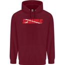 Scuba Diving Scubaholic Diver Dive Childrens Kids Hoodie Maroon