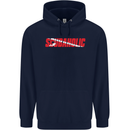 Scuba Diving Scubaholic Diver Dive Childrens Kids Hoodie Navy Blue