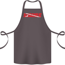Scuba Diving Scubaholic Diver Dive Cotton Apron 100% Organic Dark Grey