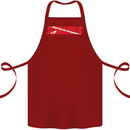 Scuba Diving Scubaholic Diver Dive Cotton Apron 100% Organic Maroon