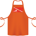 Scuba Diving Scubaholic Diver Dive Cotton Apron 100% Organic Orange