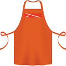 Scuba Diving Scubaholic Diver Dive Cotton Apron 100% Organic Orange
