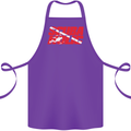 Scuba Diving Scubaholic Diver Dive Cotton Apron 100% Organic Purple