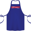 Scuba Diving Scubaholic Diver Dive Cotton Apron 100% Organic Royal Blue
