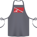 Scuba Diving Scubaholic Diver Dive Cotton Apron 100% Organic Steel